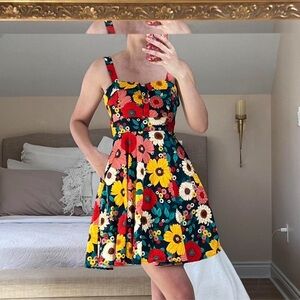 Vibrant Floral Mini Dress